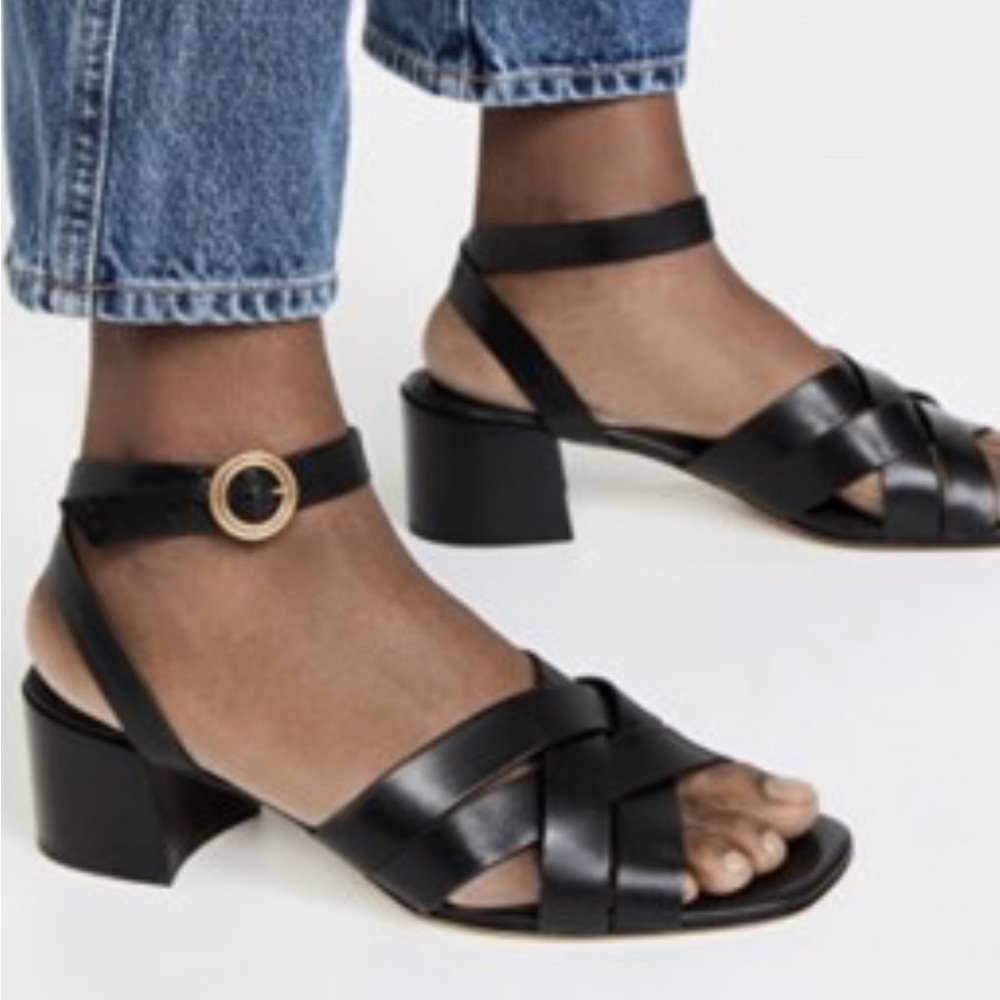 Tory Burch City Sandal Black Leather